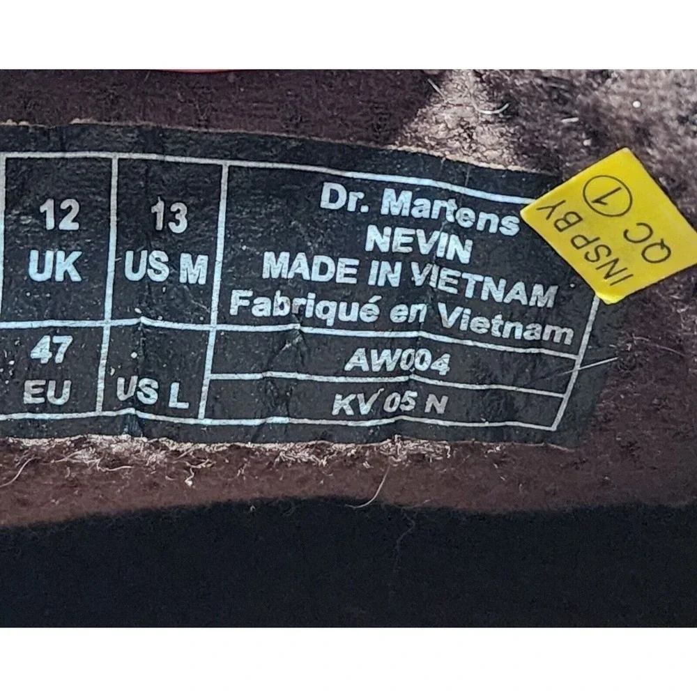 Dr. Martens Nevin Shoes Mens 13 Brown Leather Oxford Lace Up AW004 KV05 N‎